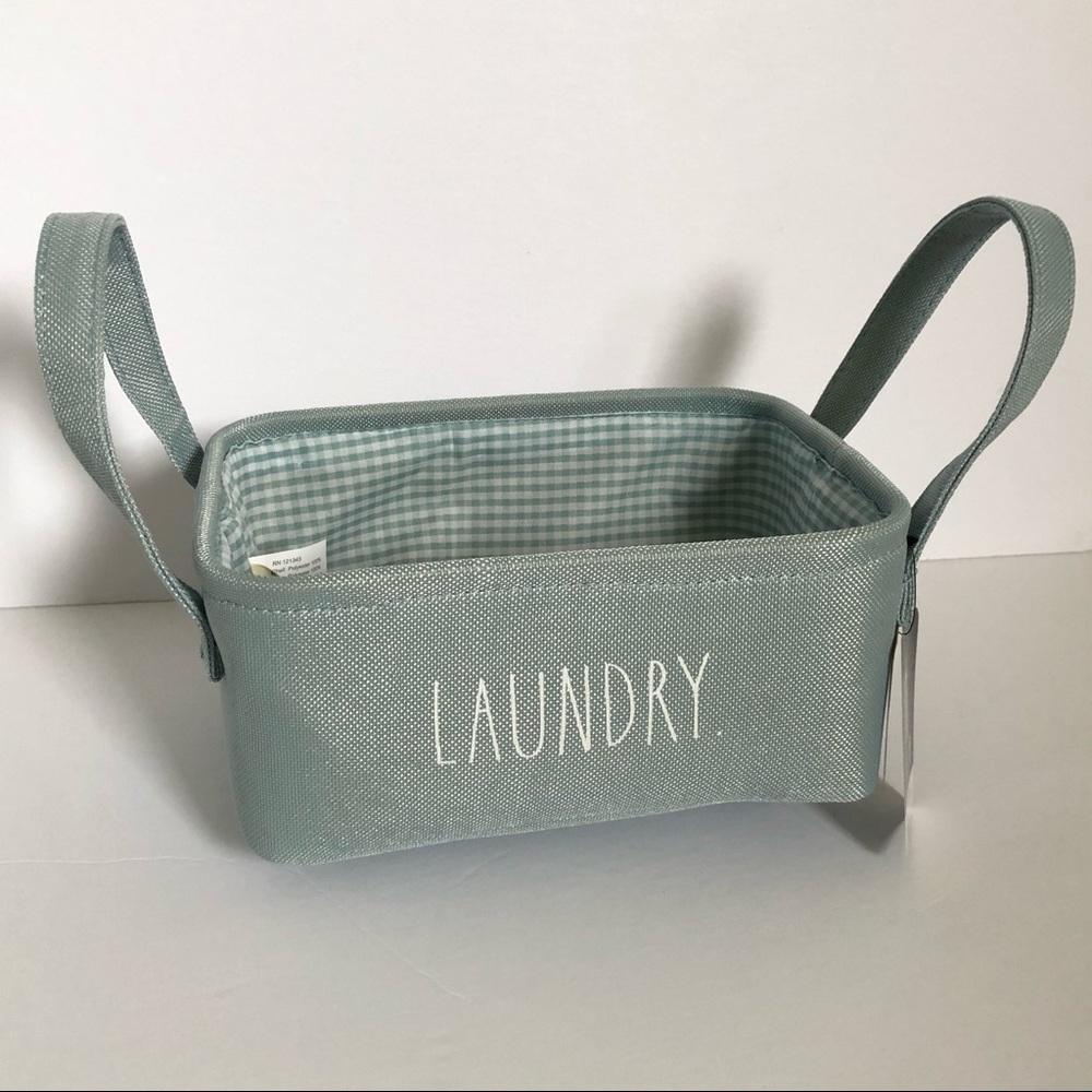 🆕Rae Dunn LAUNDRY canvas bin